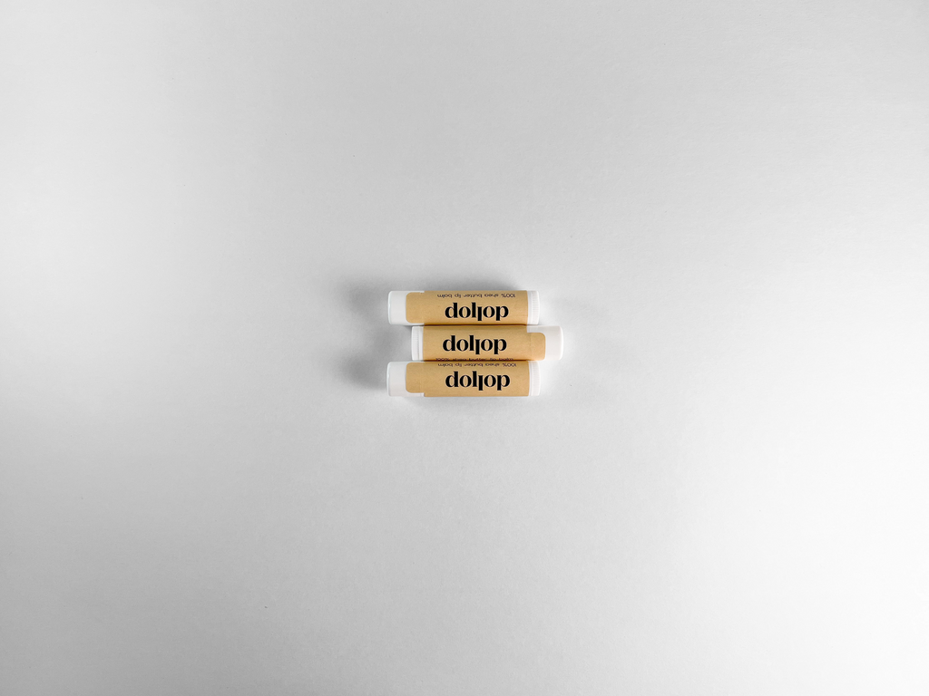 Pure Shea Butter Lip Balm (3-pack)