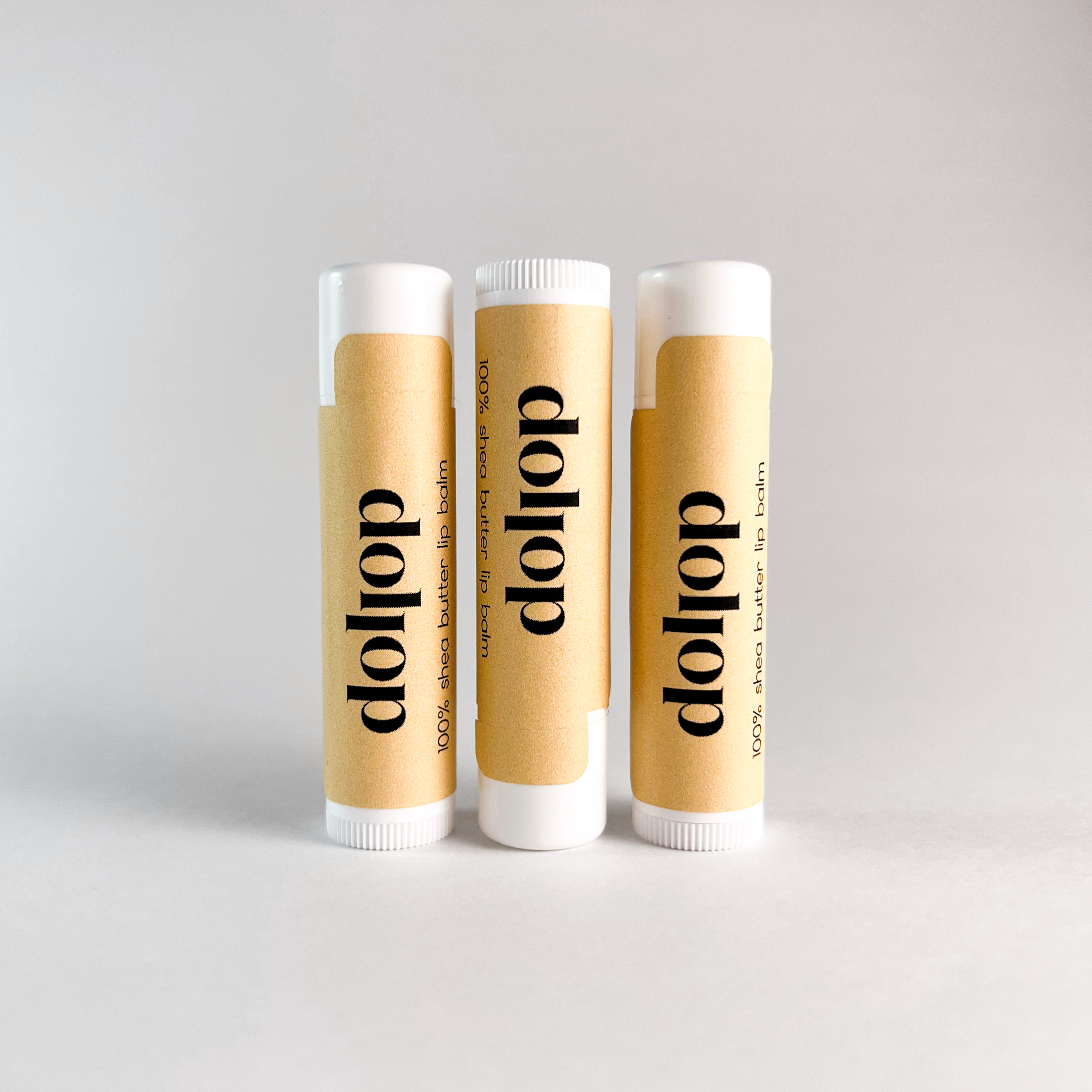 Pure Shea Butter Lip Balm (3-pack)